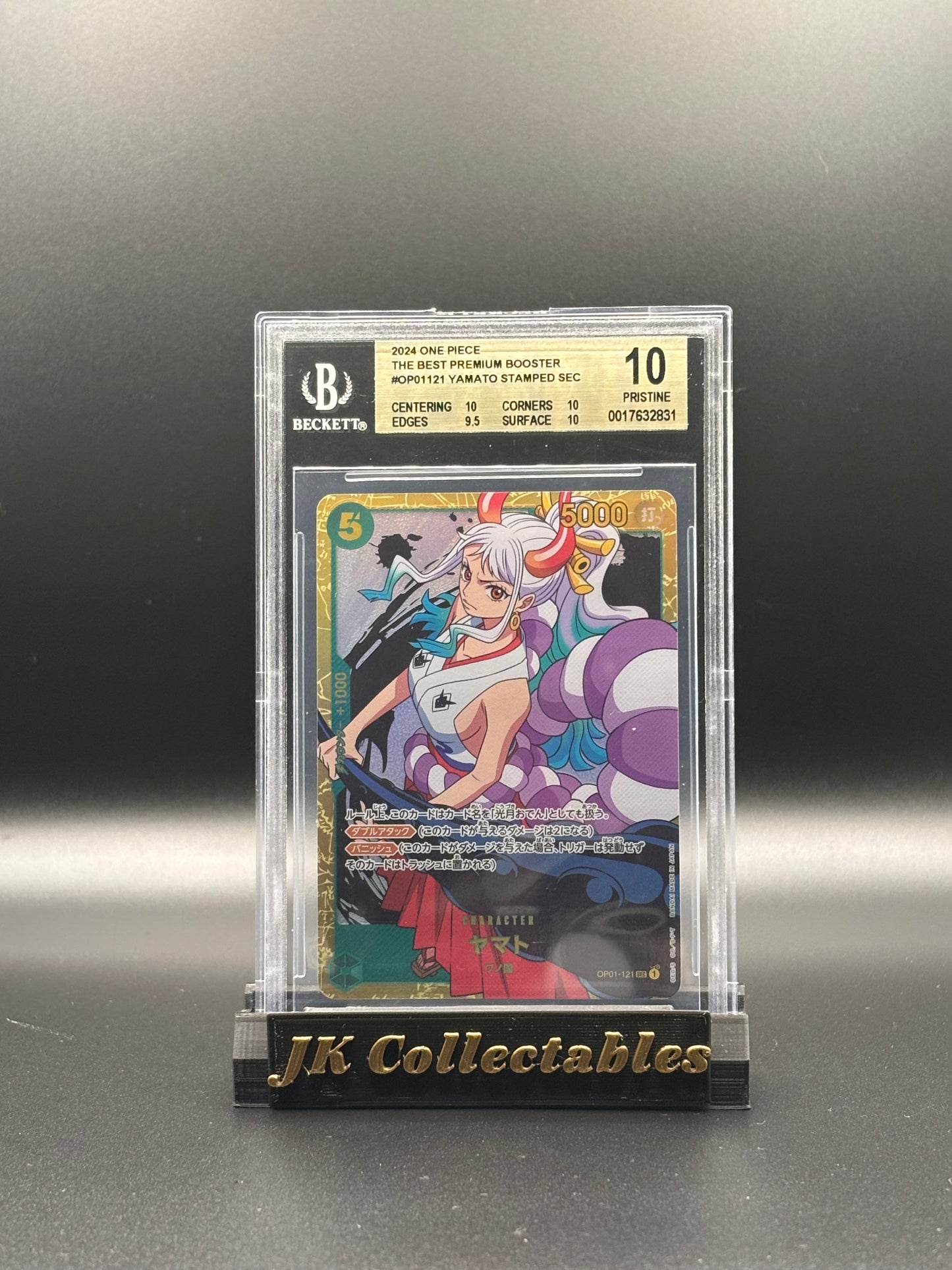 BGS 10 - Japanese One Piece PRB-01, Yamato SEC OP01-121