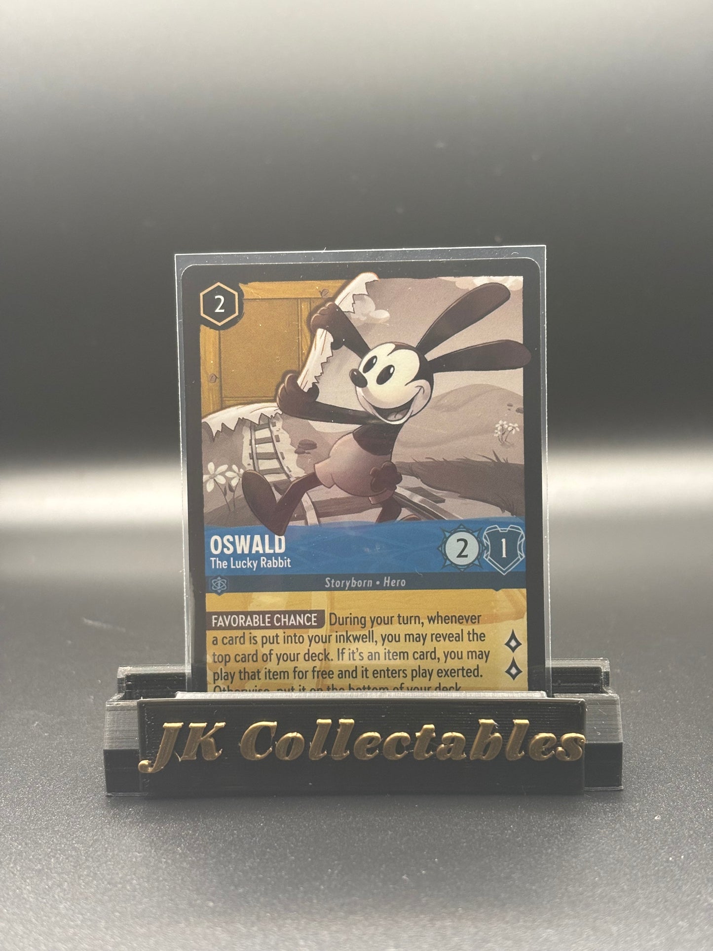 Disney Lorcana Azurite Sea - Oswald Legnedary Foil/ Non Foil 142/204