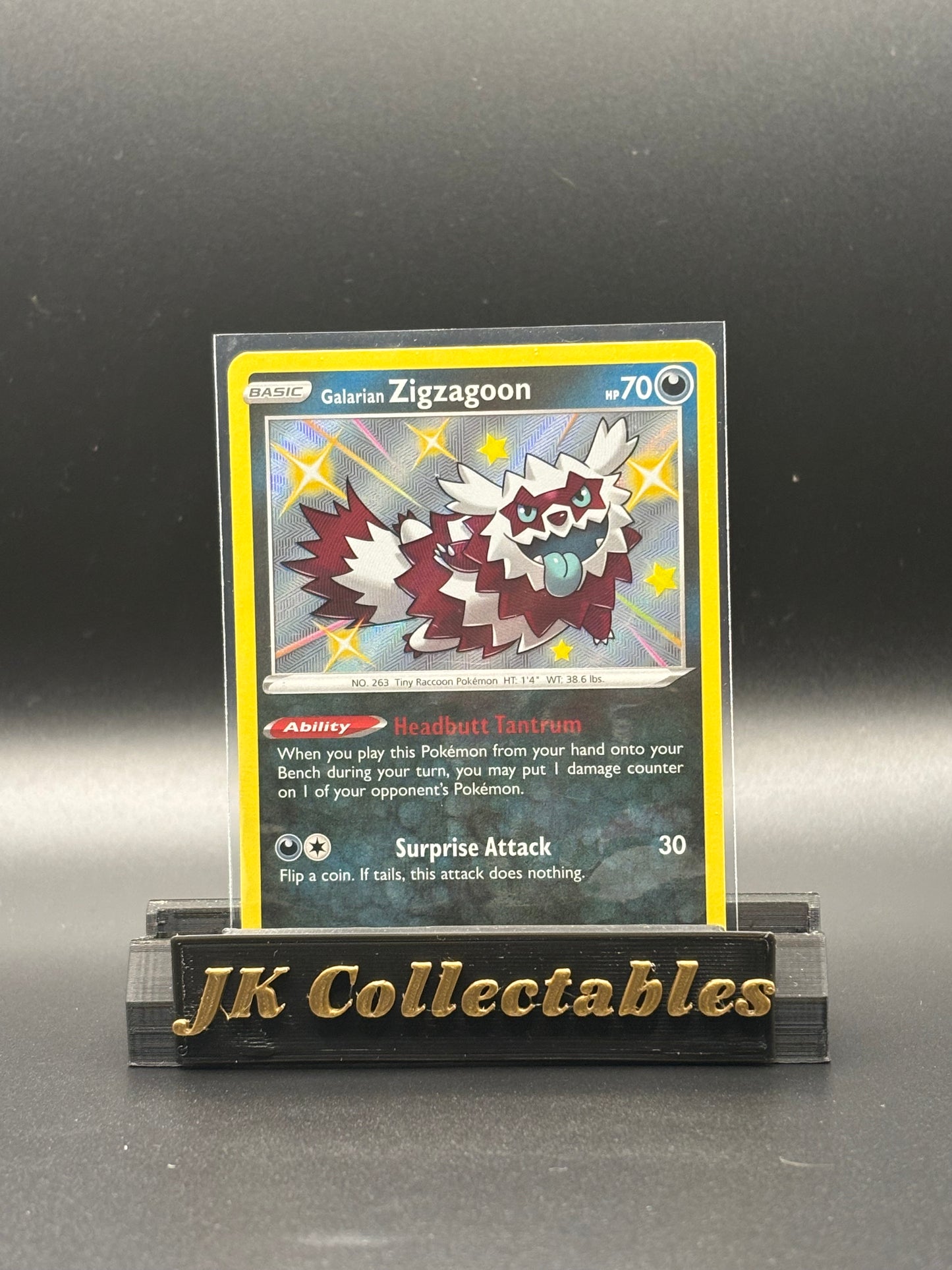 English Pokemon - Shining Fates - Galarian Zigzagoon Shiny SV078/SV122