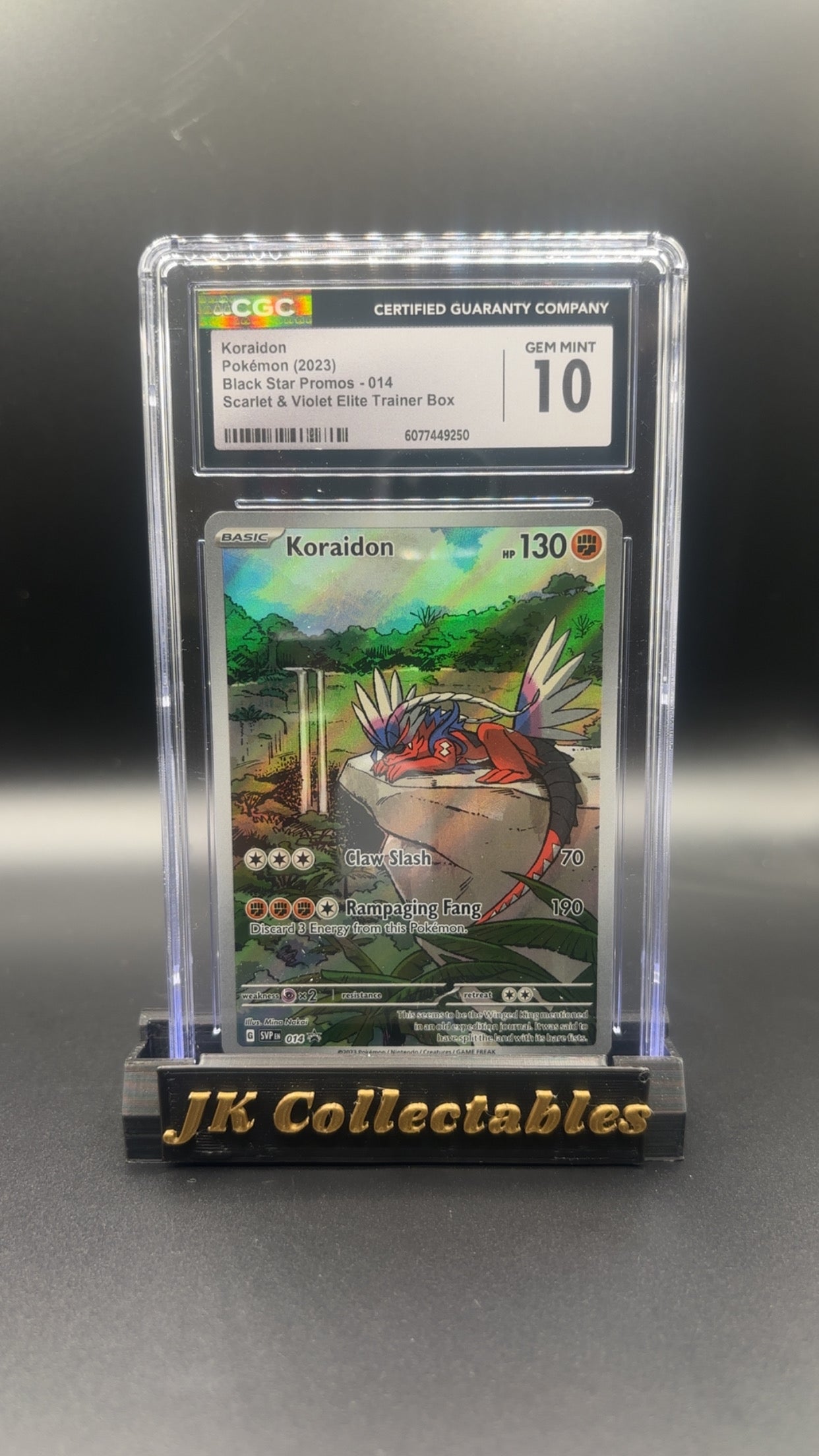 CGC 10 - Pokemon Koraidon Black Star Promo 014
