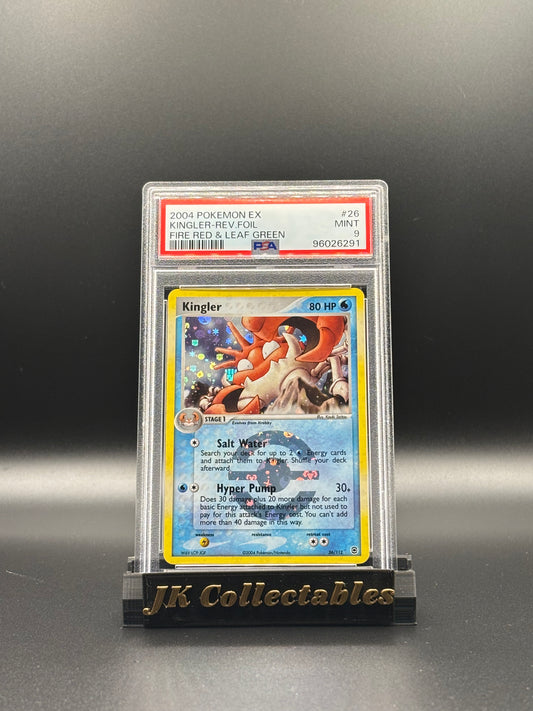 PSA 9 - Pokemon Fire Red & Leaf Green, Kingler Reverse Foil 26/112