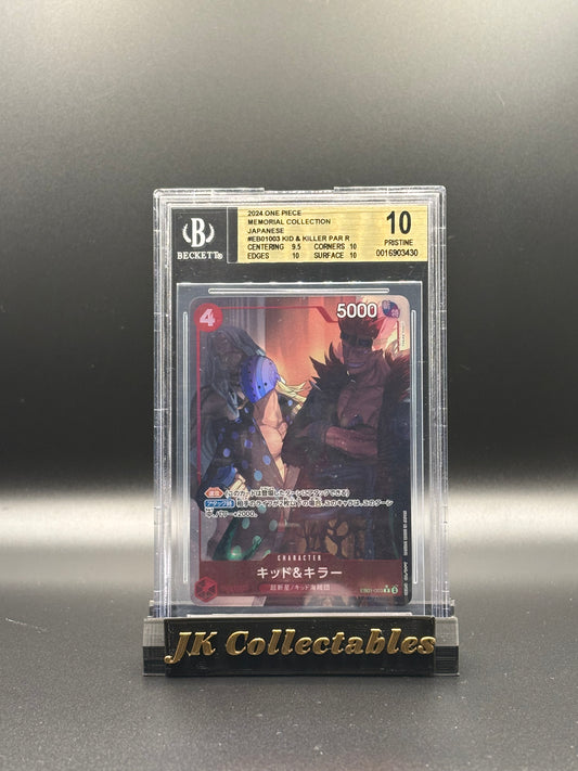 BGS 10 - Japanese One Piece EB01, Kid & Killer Alt Art EB01-003