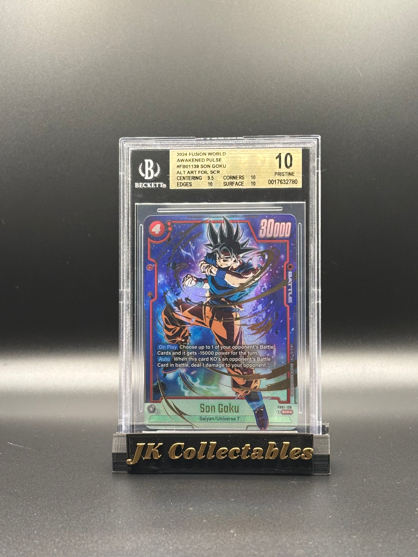 BGS 10 - Dragonball Fusion World, Son Goku Alt Art SCR* FB01-139