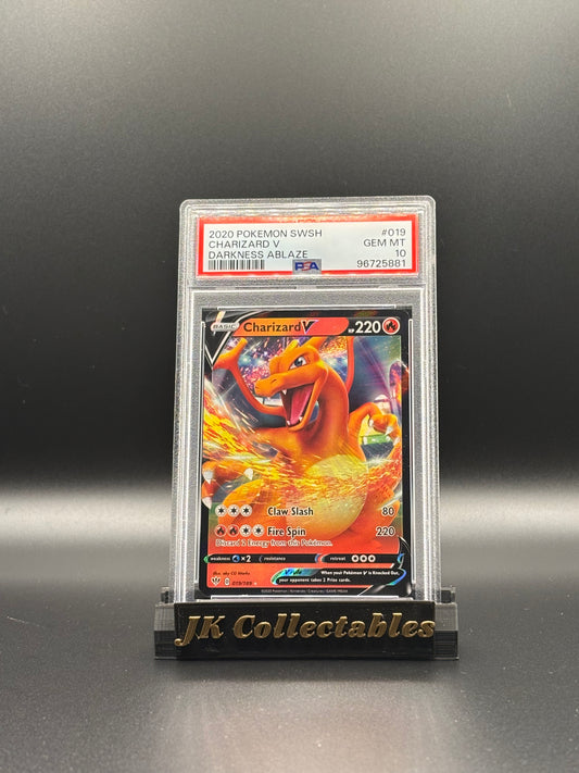 PSA 10 - Pokemon Darkness Ablaze, Charizard V 019/189