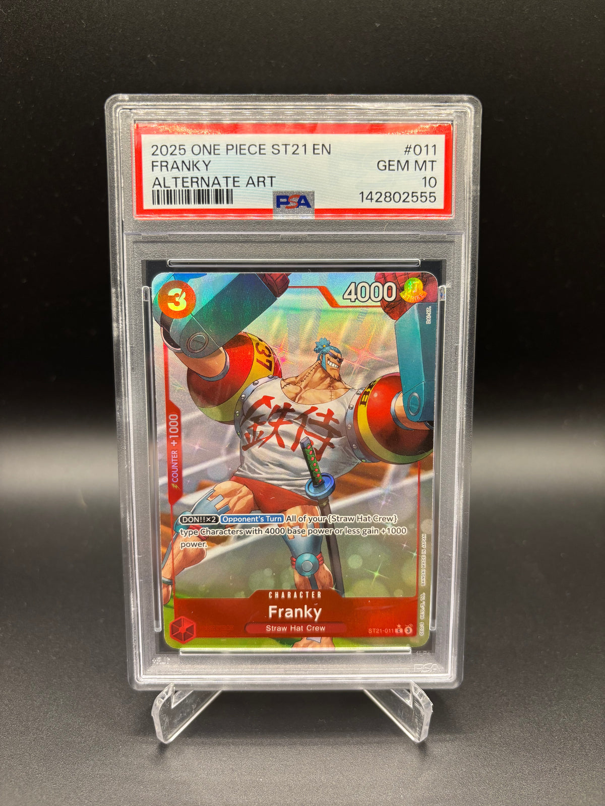 PSA 10 Franky Common Alt Art - EX Starter Deck