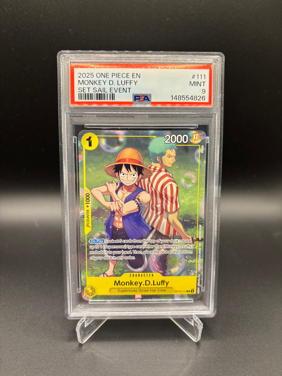 PSA 9 Monkey.D.Luffy Promo - Set Sail Event