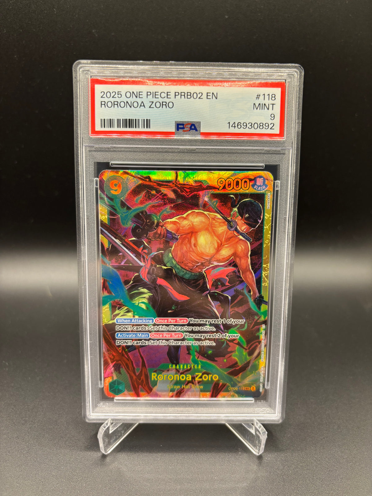 PSA 9 Roronoa Zoro SEC - PB: The Best Volume.02