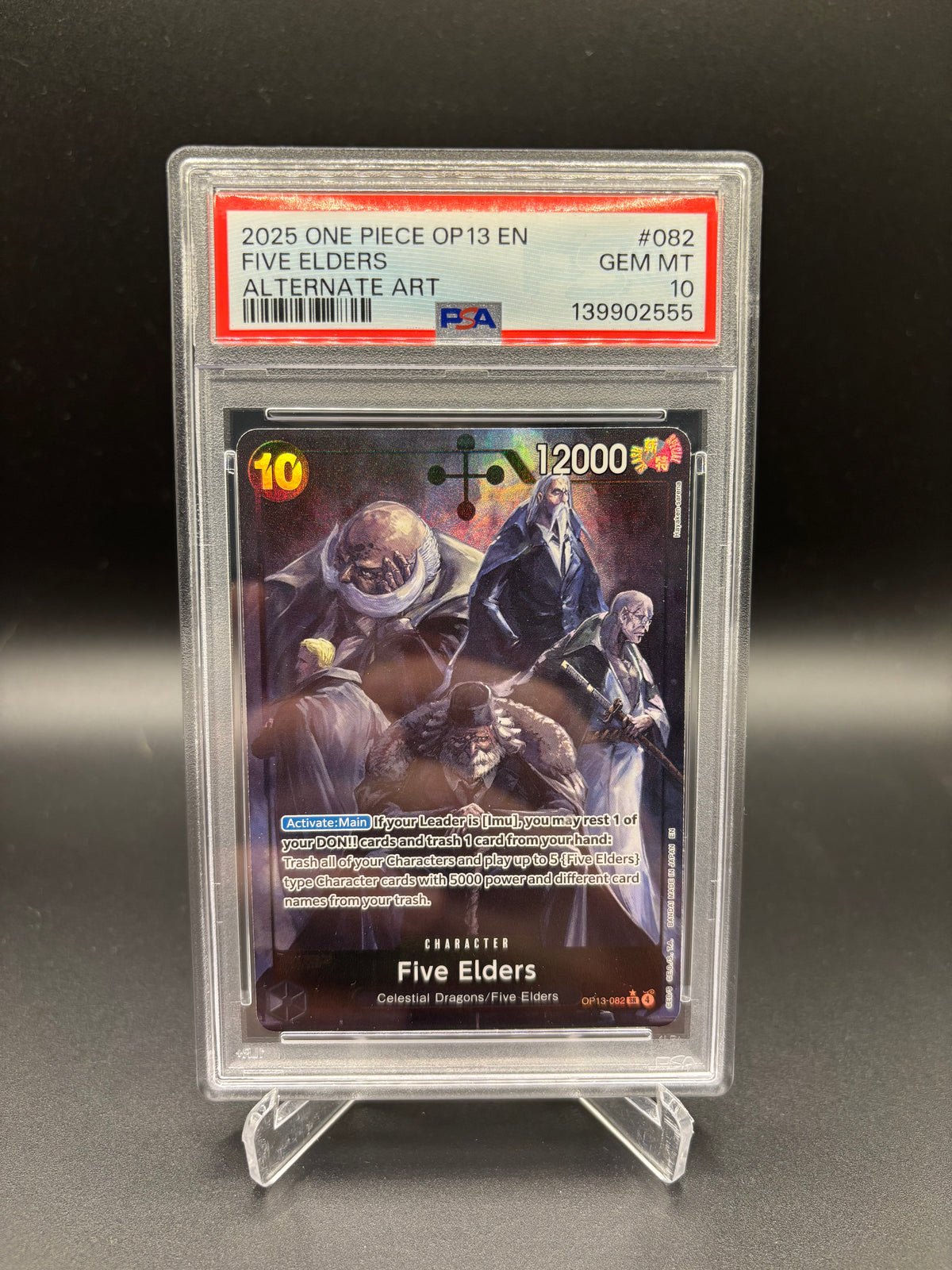 PSA 10 Five Elders SR Alt Art - Carrying On His Will