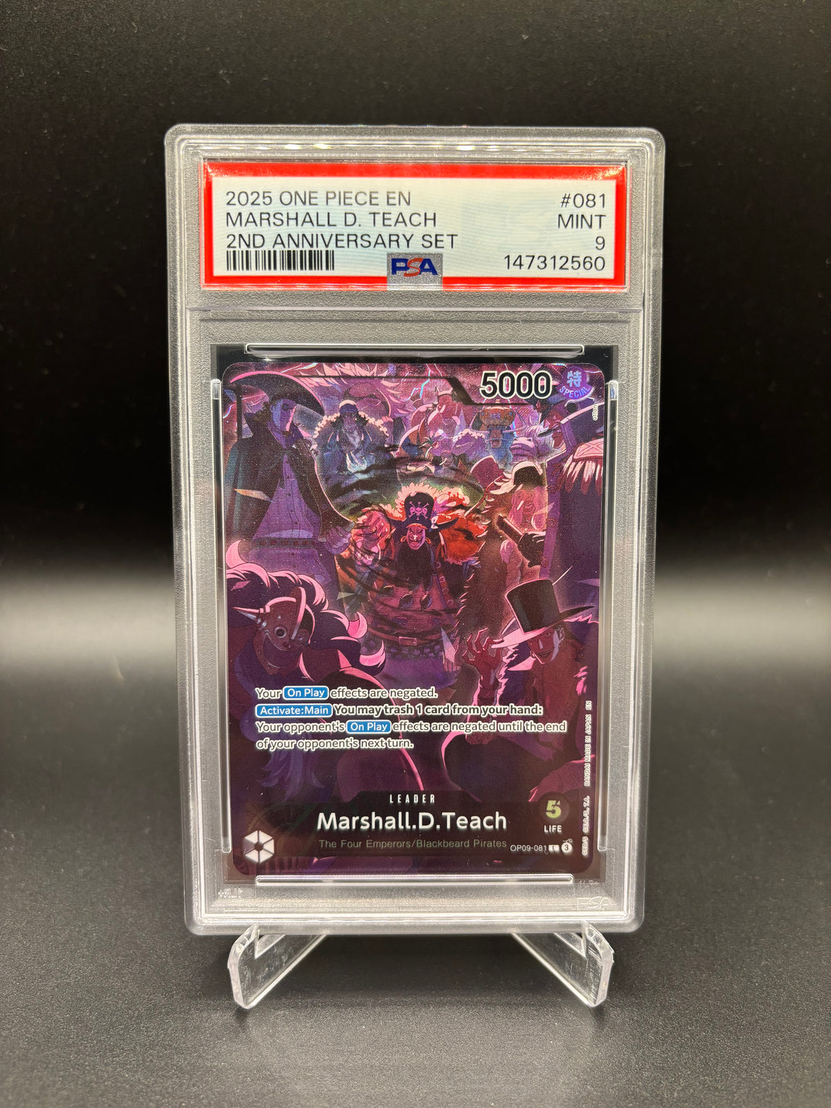 PSA 9 Marshall D. Teach Leader - 2nd Anniversary Set