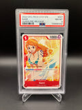 PSA 8 Nami Super Pre-Release Stamped ST01-007