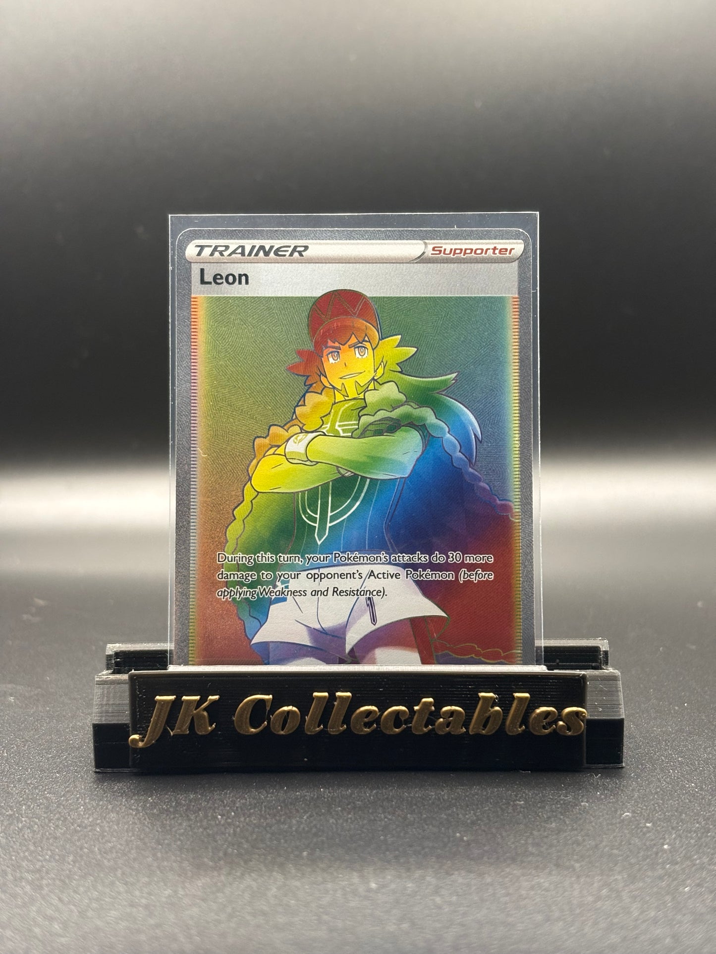 Pokemon Vivid Voltage - Rainbow Rare Leon 195/185