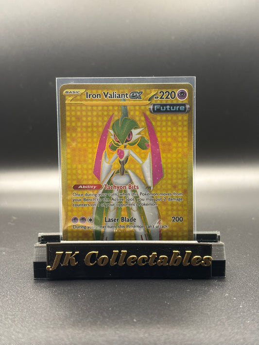 Pokemon Paradox Rift - Gold Secret Rare Iron Valiant EX 261/182
