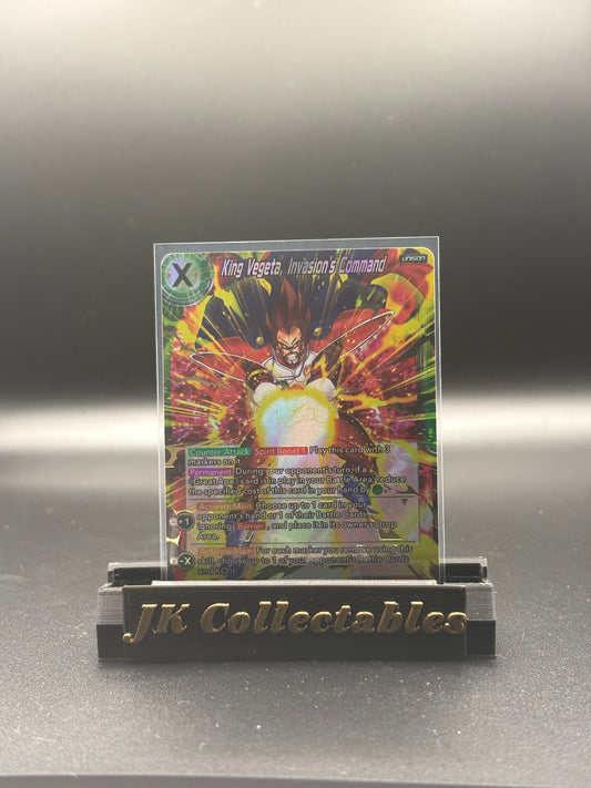 Dragonball Super - Saiyan Showdown BT15-063 SR King Vegeta Invasion's Command