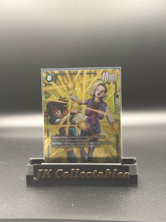 Dragonball Super - Fusion World Awakened Pulse SR Alt Art FB01-078 Android 17/ Android 18