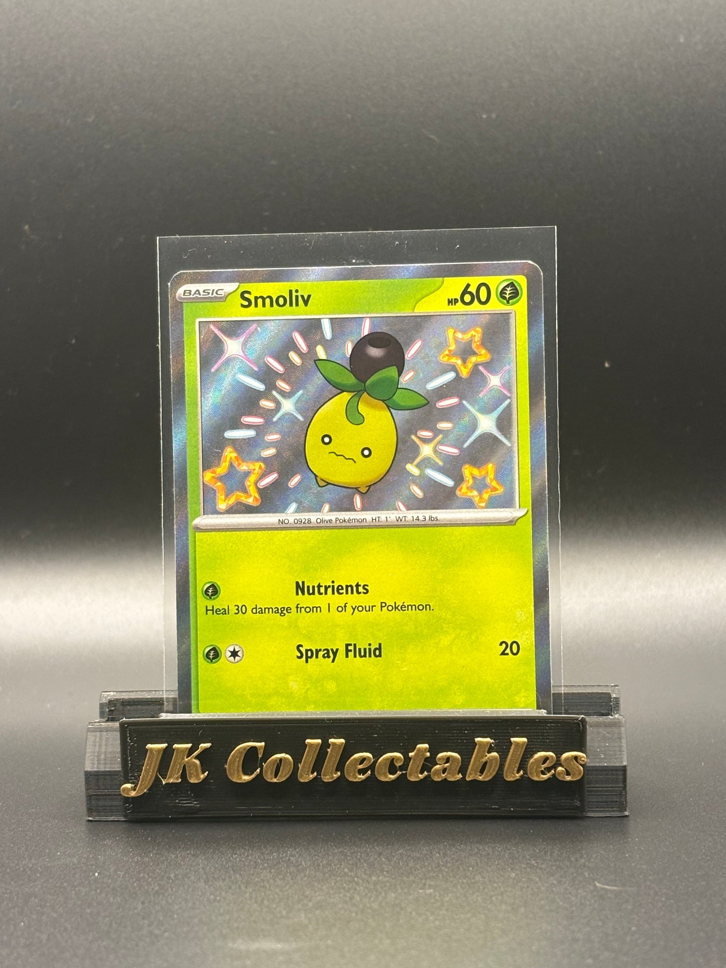 English Pokemon - Paldean Fates - Smoliv Shiny 102/091