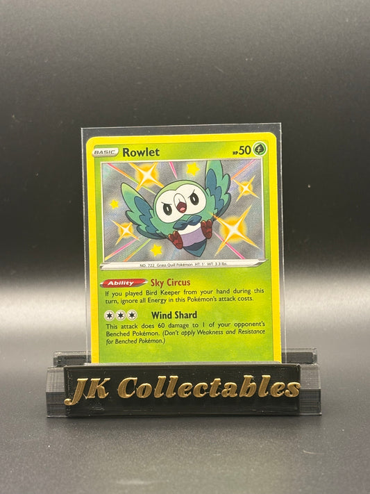 English Pokemon - Shining Fates - Rowlet Shiny SV001/SV122