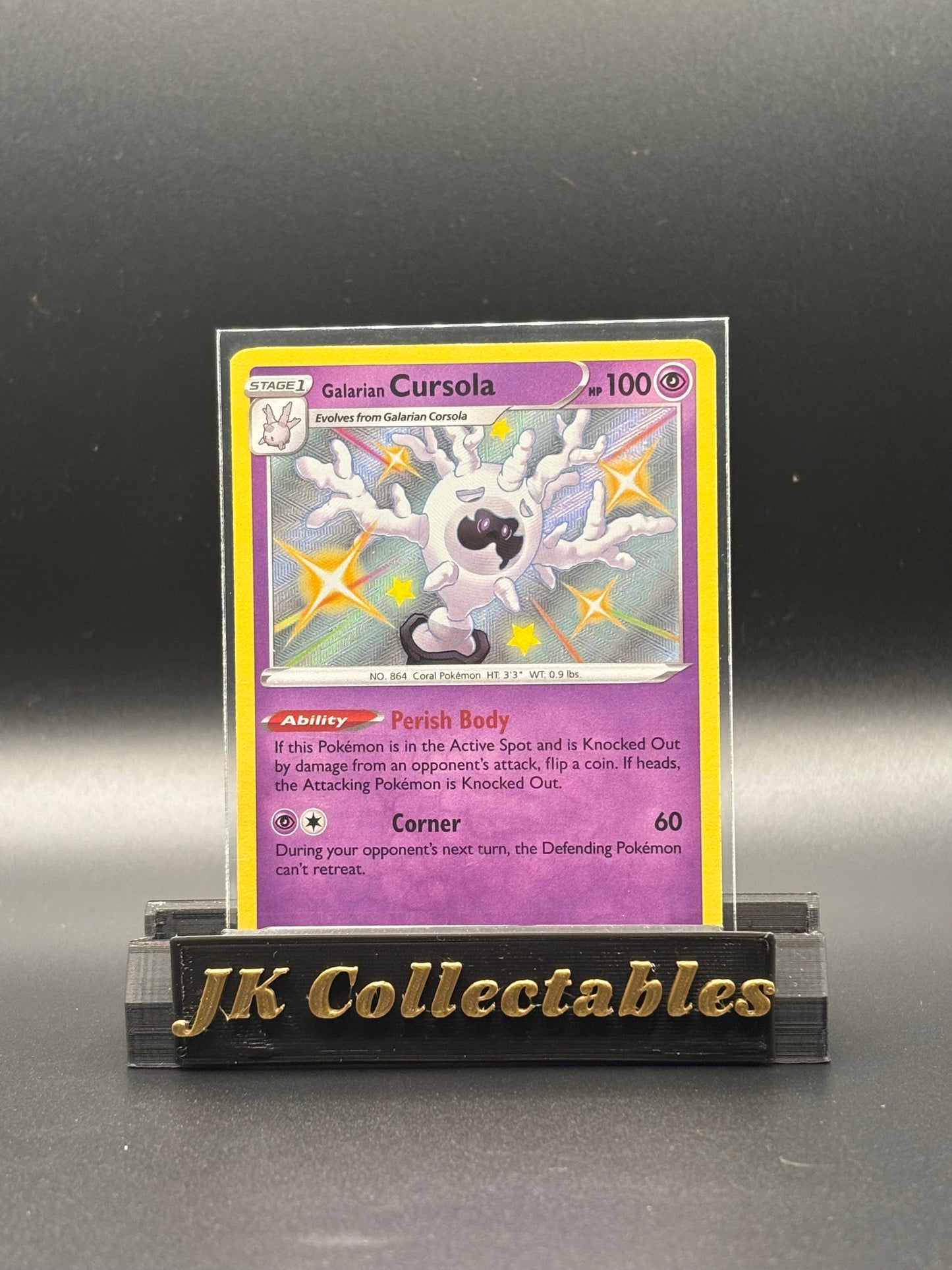 English Pokemon - Shining Fates - Galarian Cursola Shiny SV050/SV122