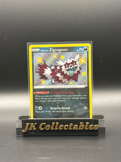 English Pokemon - Shining Fates - Galarian Zigzagoon Shiny SV078/SV122