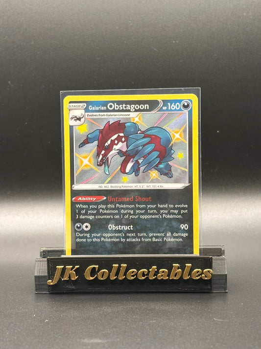 English Pokemon - Shining Fates - Galarian Obstagoon Shiny SV080/SV122