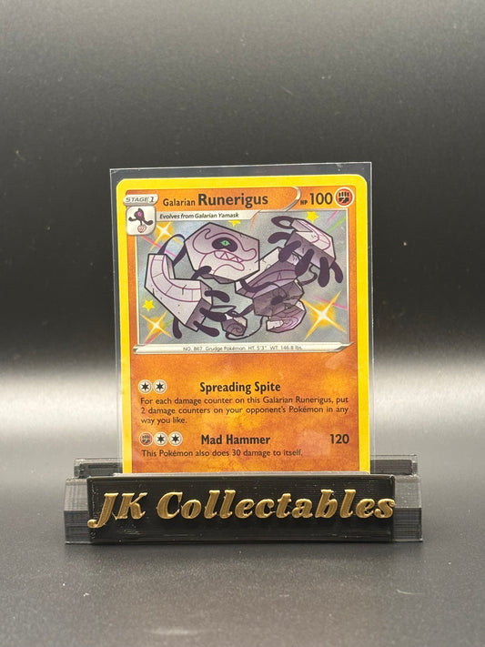 English Pokemon - Shining Fates - Galarian Runerigus Shiny SV066/SV122