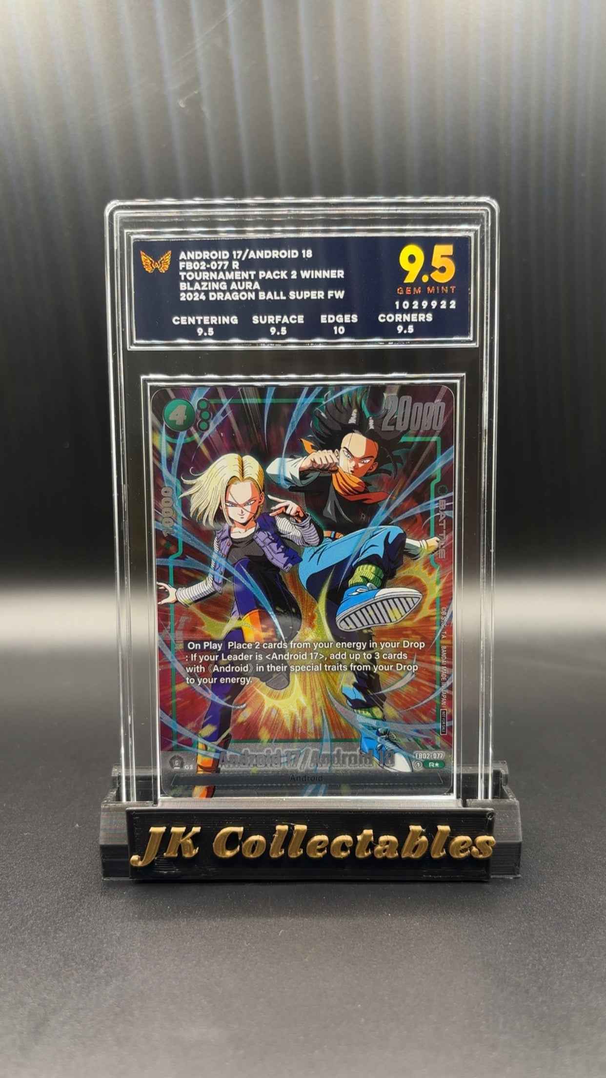 ARK 9.5 - Dragon Ball Fusion World Android17/Android 18 FB02-077 Alt Art