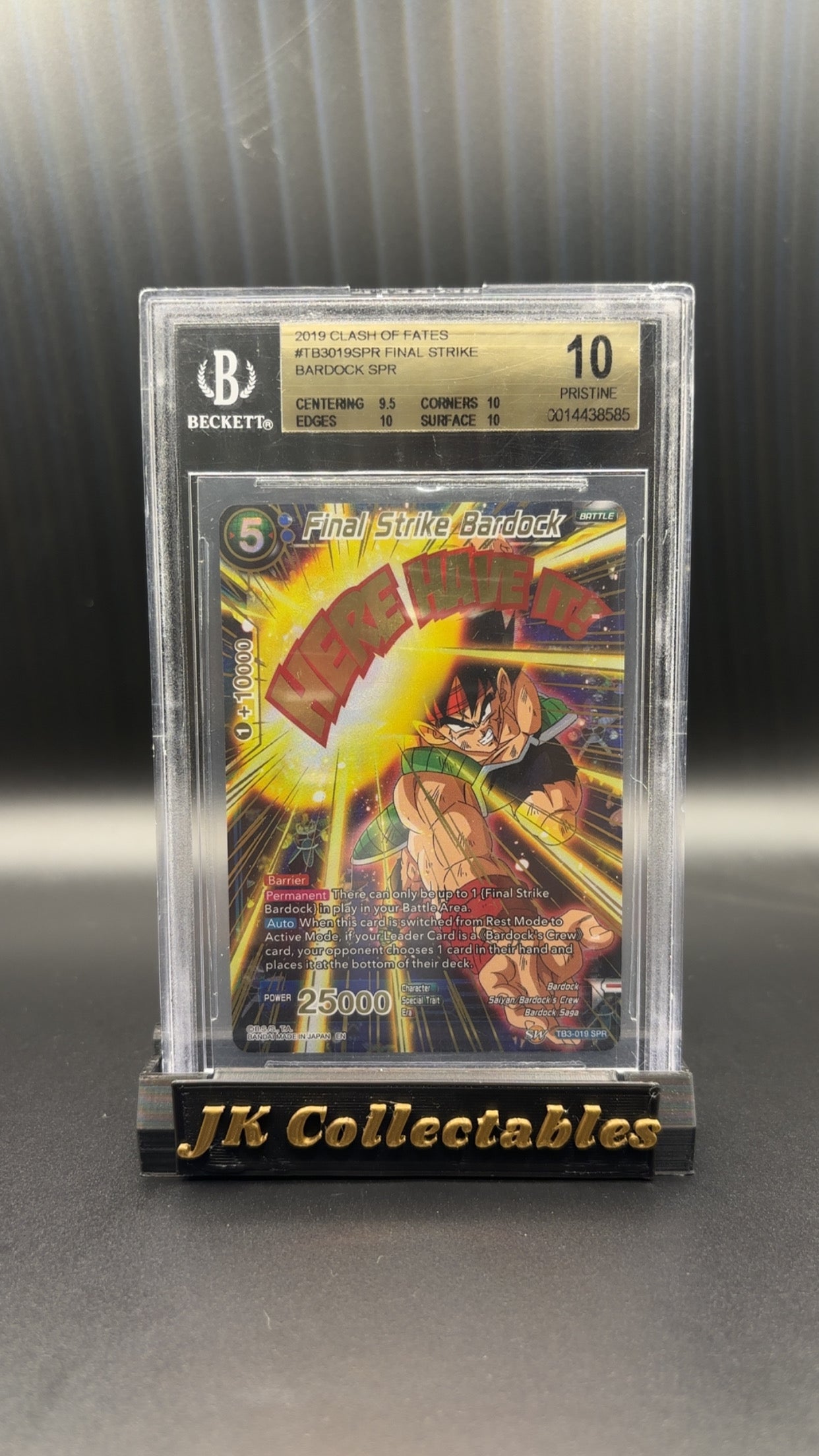 BGS 10 - Dragon Ball Super Final Strike Bardock SPR TB3-019