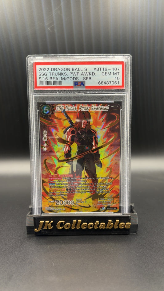 PSA 10 - Dragon Ball Super SSG Trunks, Power Awakened SPR BT16-107