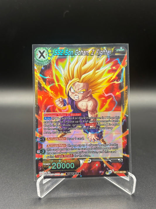 Dragon Ball Super - SS2 Gohan, Z Fighter BT17-083 SR (Not For Sale Promo)