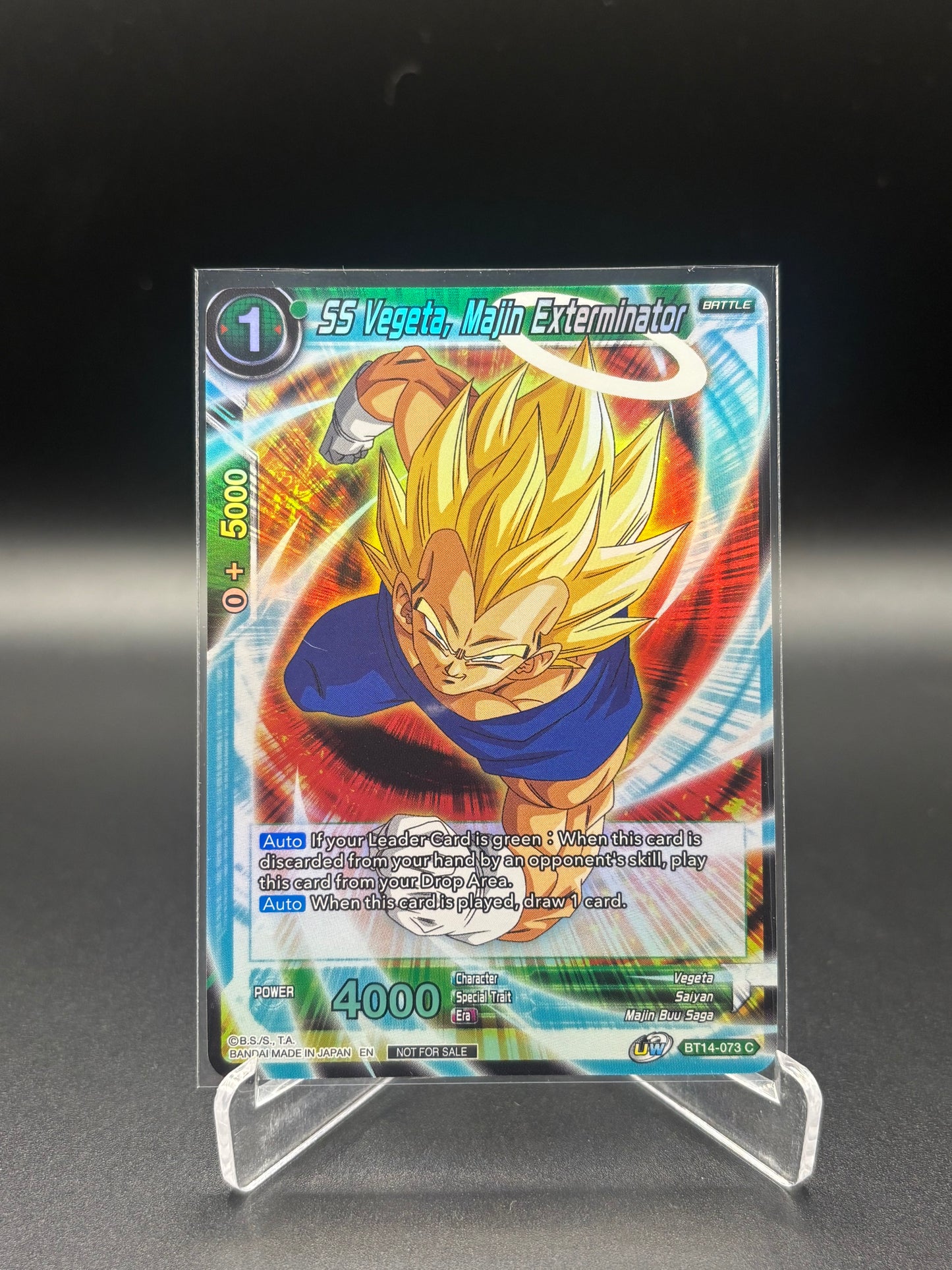 Dragon Ball Super - SS Vegeta, Majin Exterminator BT14-073 (Not For Sale Promo)