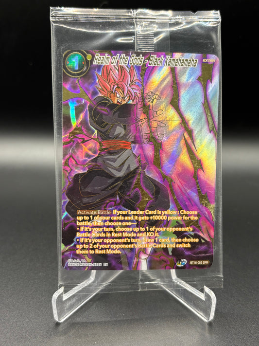 Dragon Ball Super - Realm Of The God- Black Kamehameha BT16-092 SPR