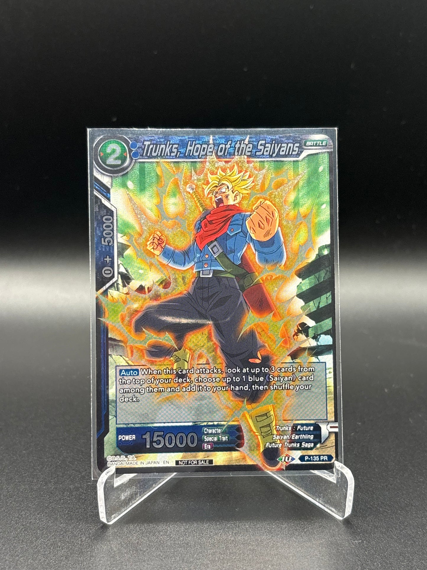 Dragon Ball Super - Trunks, Hope Of The Saiyans P-135 (Not For Sale Promo)