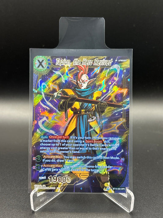 Dragon Ball Super - Tapion, The Hero Revived BT14-033 SPR