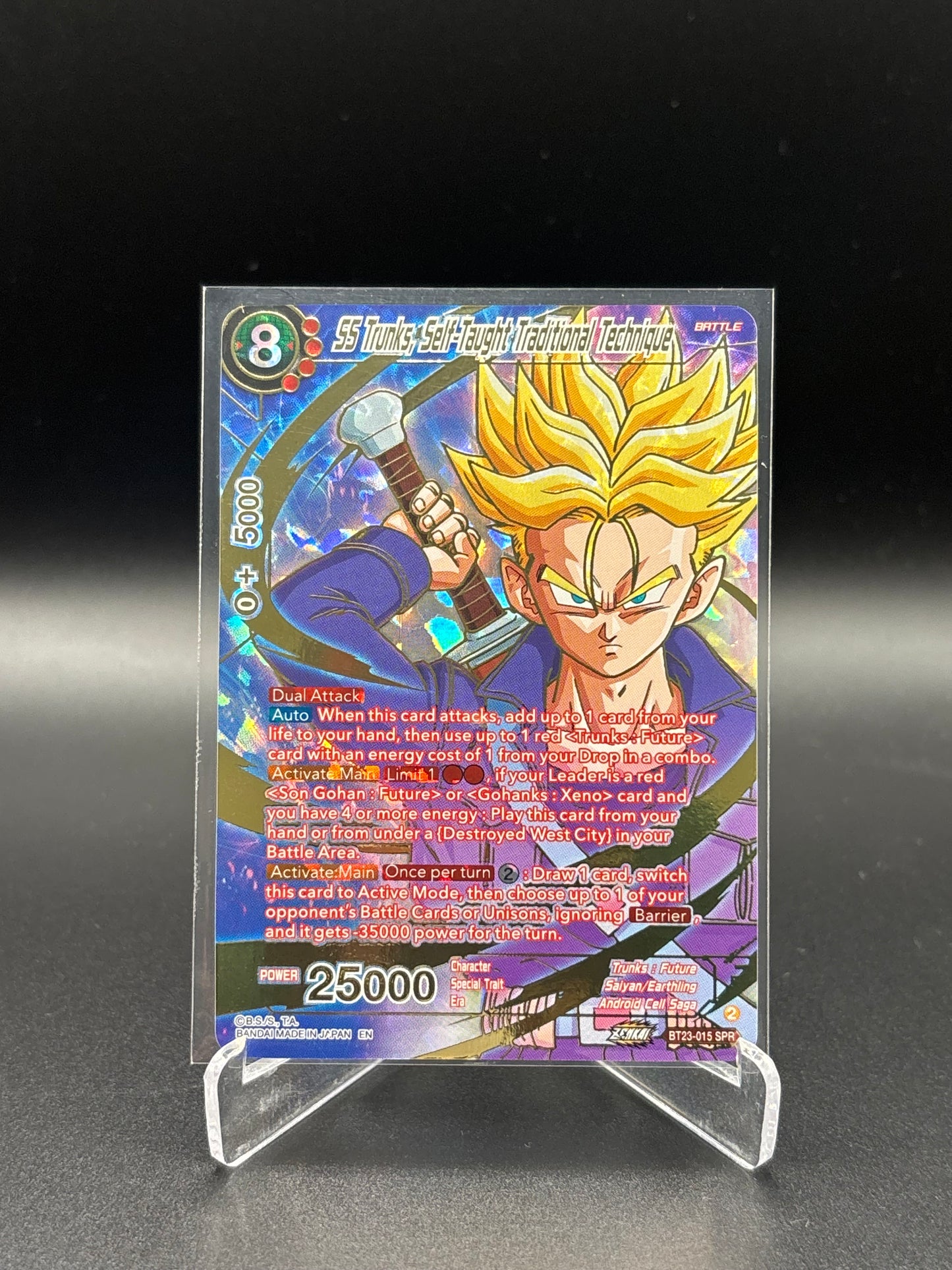 Dragon Ball Super - SS Trunks, Self Taught Traditional Technique BT23-015 SPR