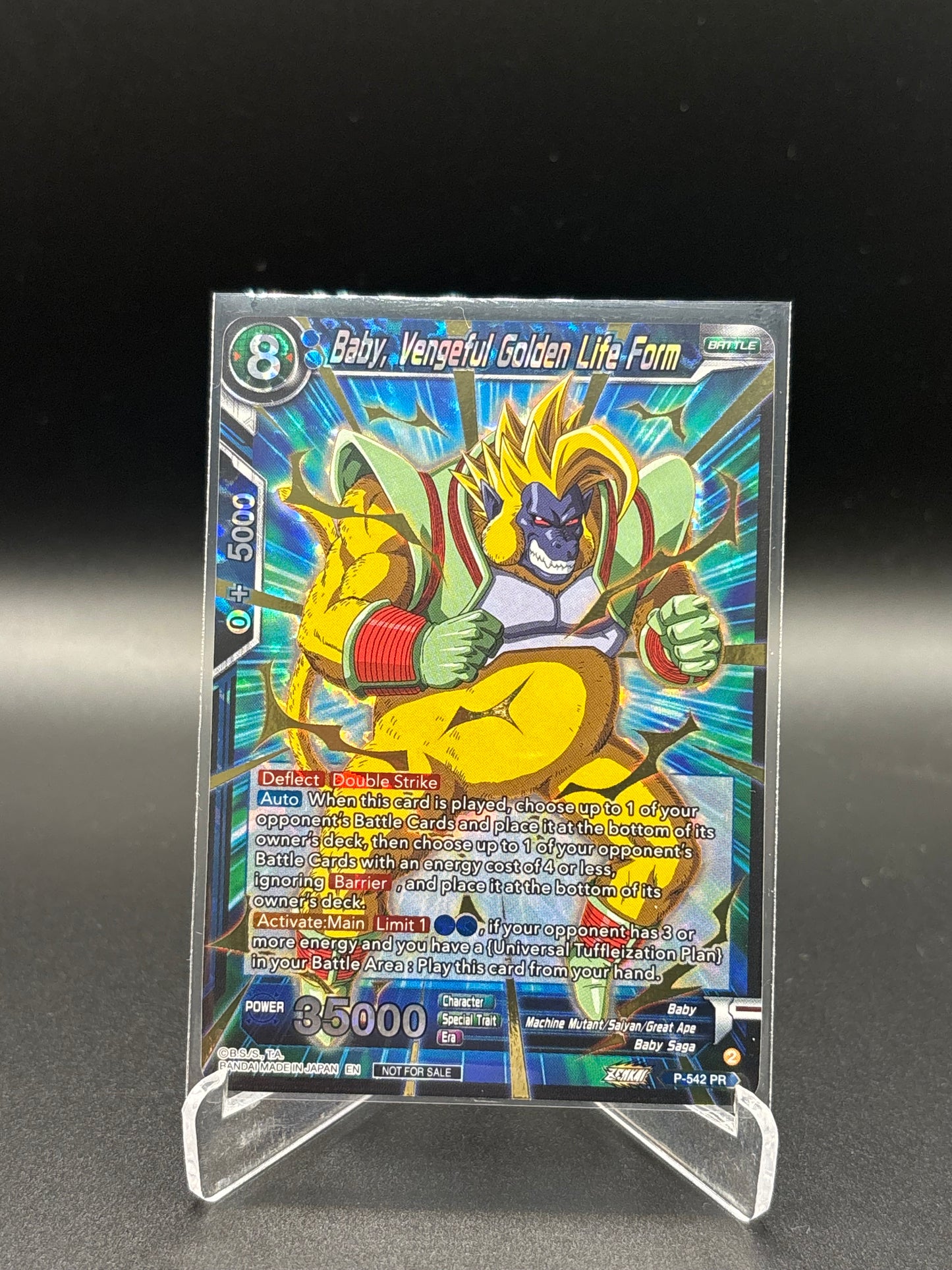 Dragon Ball Super - Baby, Vengeful Golden Life Form P-542 Gold Foil Promo