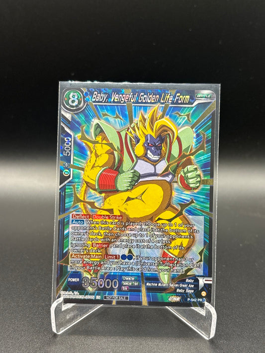 Dragon Ball Super - Baby, Vengeful Golden Life Form P-542 Gold Foil Promo