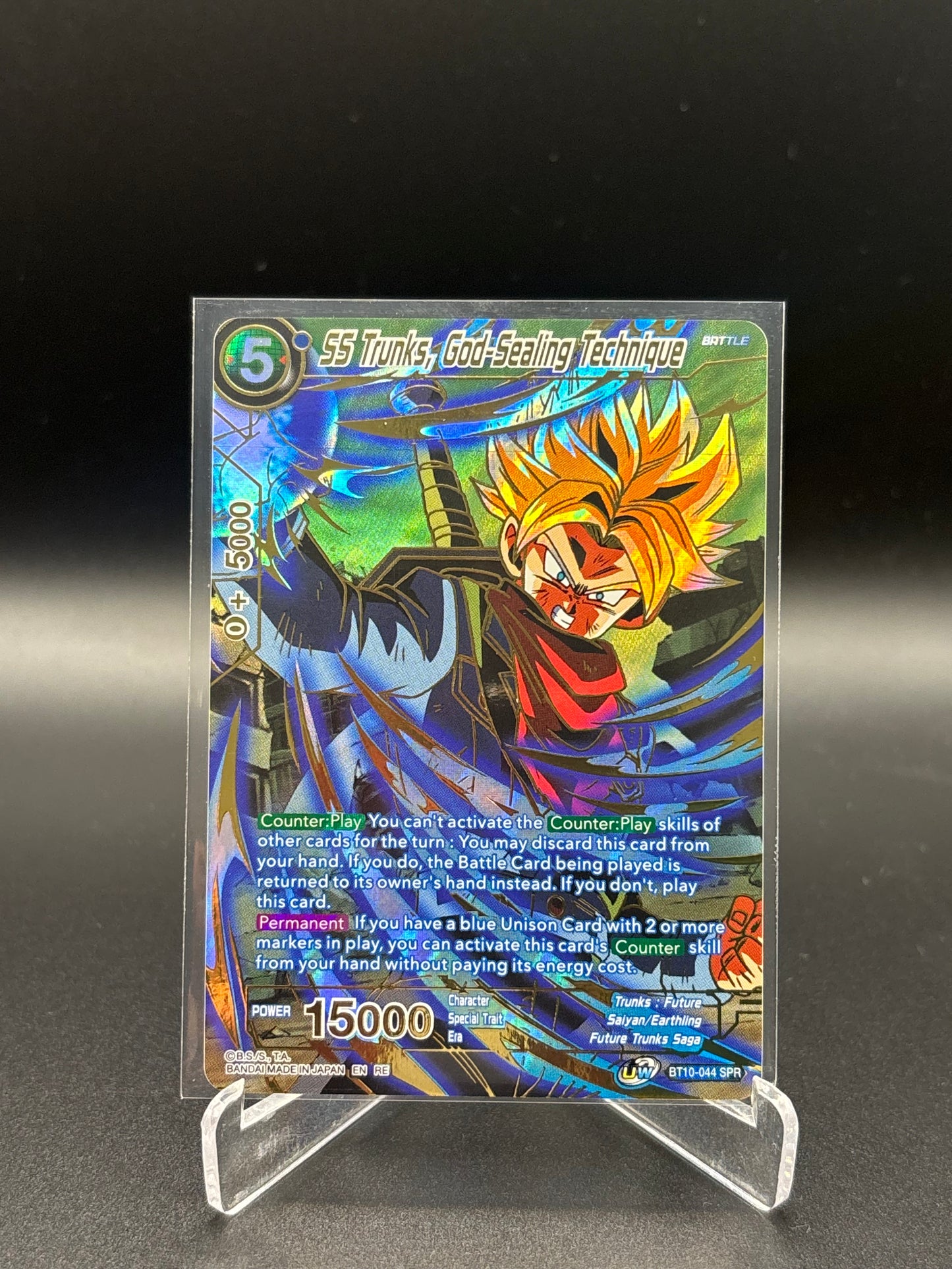Dragon Ball Super - SS Trunks, God Sealing Techniques BT10-044 SPR