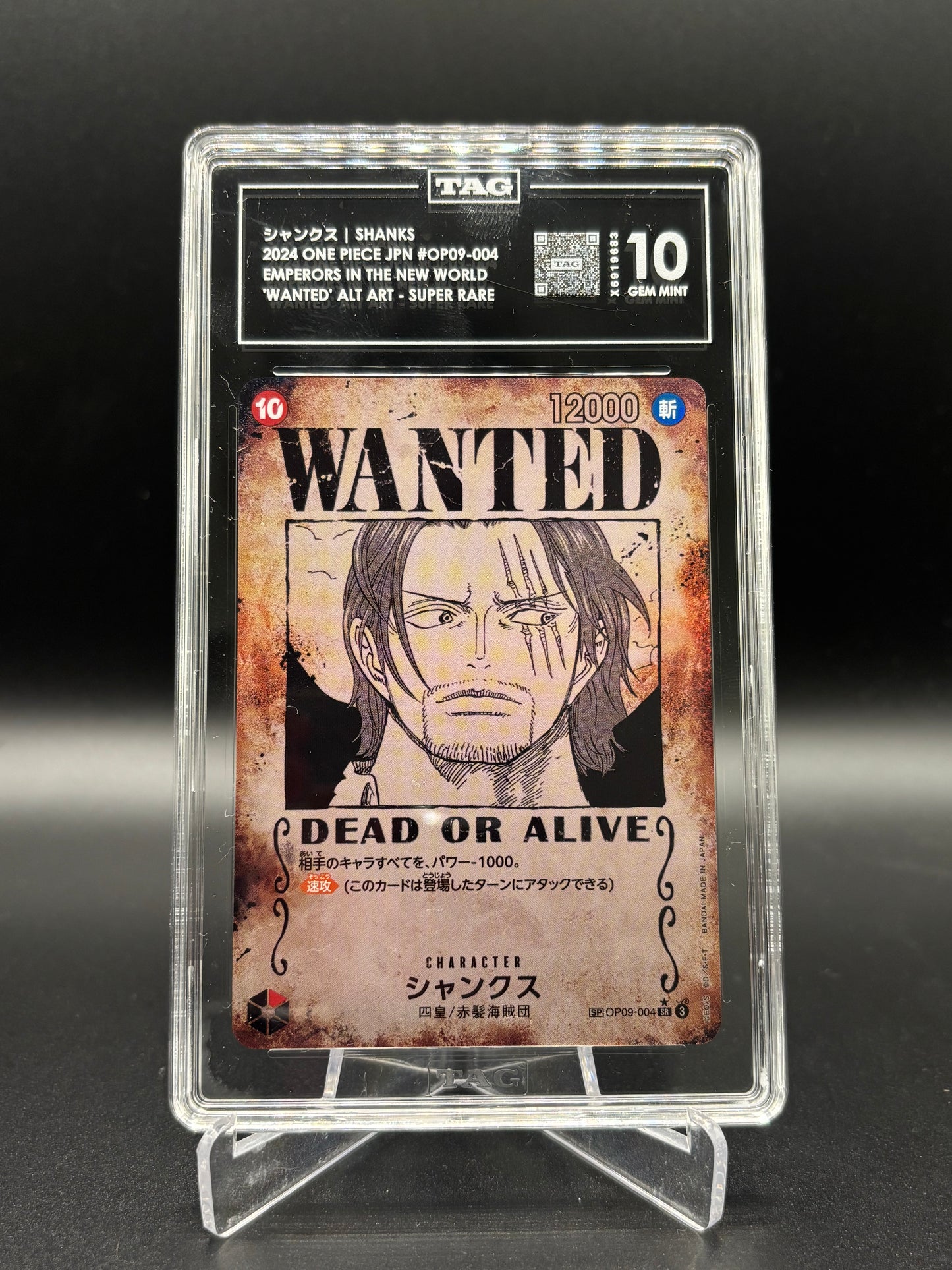 Japanese One Piece - Wanted Shanks Tag 10