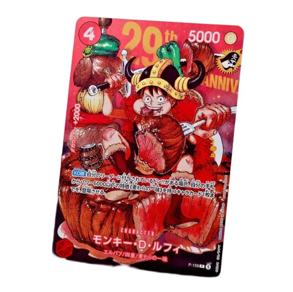 Japanese One Piece - Monkey D.Luffy 29th Anniversary Promo P-159